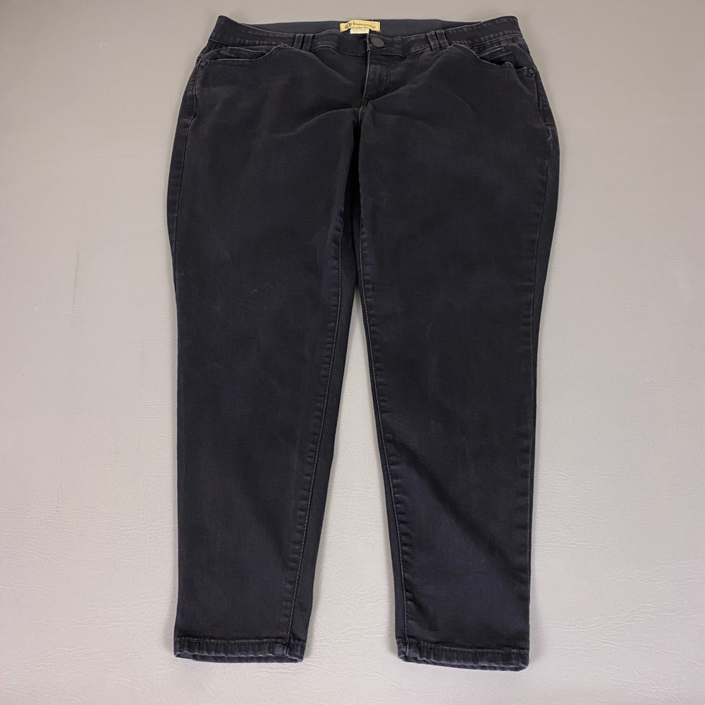 Democracy‎ Ab Technology Skinny Jeans Women's Plus 18W Black Stretch Jeggings